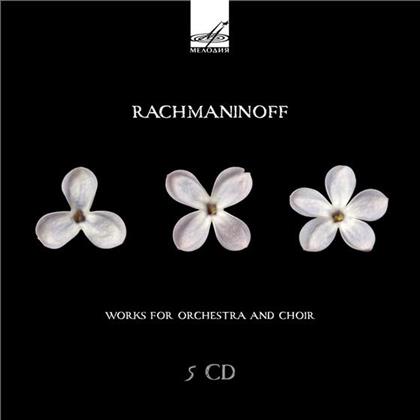 Sergej Rachmaninoff (1873-1943), Dmitri Kitajenko & Moscow Philharmonic Society - Sinfoniewerke Fuer Orchester & Chor (5 CDs)