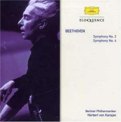 Ludwig van Beethoven (1770-1827), Herbert von Karajan & Berliner Philharmoniker - Symphonies Nos. 2 & 4 - Eloquence