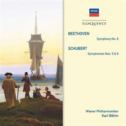 Ludwig van Beethoven (1770-1827), Franz Schubert (1797-1828), Karl Böhm & Wiener Philharmoniker - Symphonies Nos. 5 & 8 / Symphony No. 8 - Eloquence