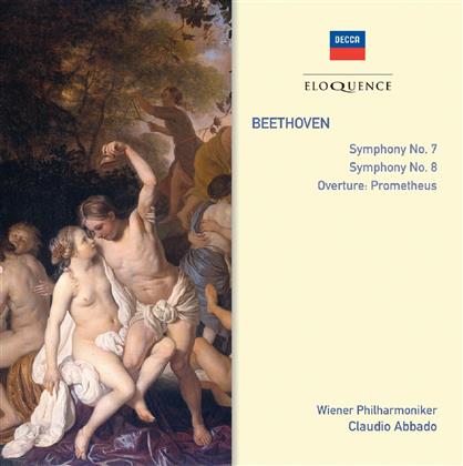 Ludwig van Beethoven (1770-1827), Claudio Abbado & Wiener Philharmoniker - Symphonies Nos.7 & 8 - Die Geschüpfe Des Prometheus - Eloquence