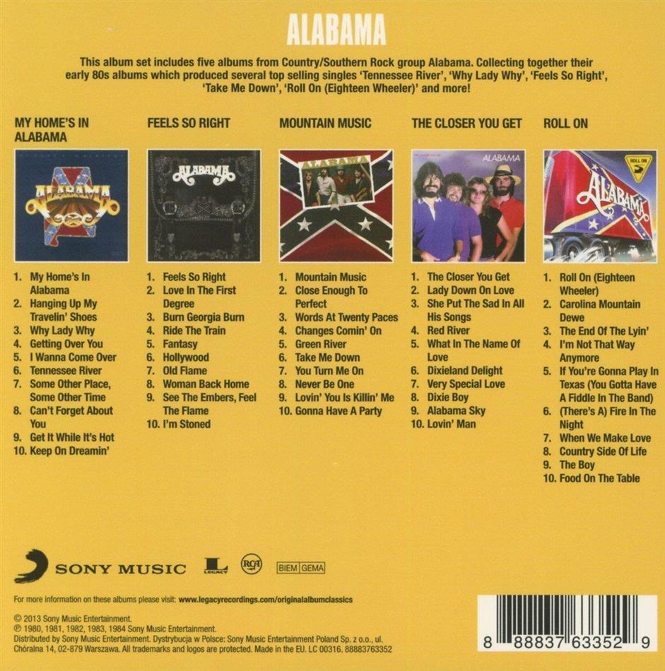 ALABAMA CLASSICS 5枚組 ALABAMA CLASSICS 5枚組