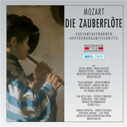 Lucine Amara, Jerome Hines, Roberta Peters, Sir Thomas Beecham, … - Die Zauberflöte - Mp3 - 4 Gesamtaufnahmen - Aufführungsmitschnitte (2 CDs)