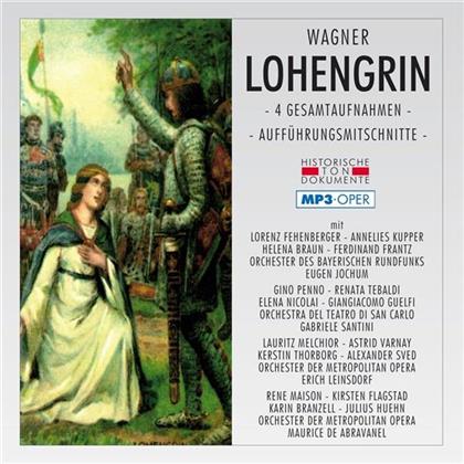 Lorenz Fehenberger, Annelies Kupper, Helena Braun, Ferdinand Frantz, … - Lohengrin - Mp3 Oper - 4 Gesamtaufnahmen - Aufführungsmitschnitte (2 CDs)