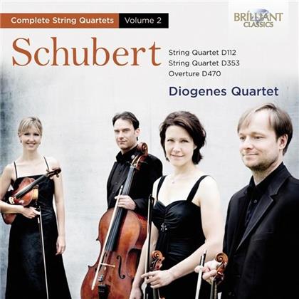 Diogenes Quartet & Franz Schubert (1797-1828) - Complete String Quartets Vol. 2 - String Quartet D112, D353, Overture D470