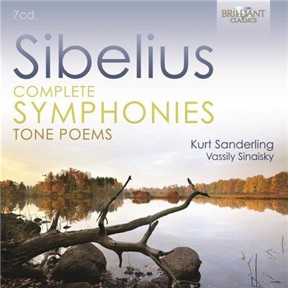 Vassily Sinaisky, Jean Sibelius (1865-1957) & Kurt Sanderling - Complete Symphonies, Tone Poems - Komplette Sinfonien, (7 CDs)