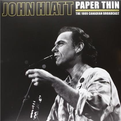 John Hiatt - Paper Thin - 1989 Canadian Broadcast (2 LPs)