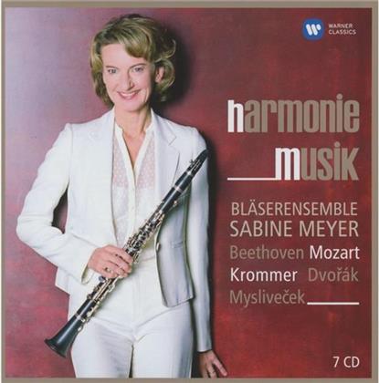 Blaeserensemble Sabine Meyer, Wolfgang Amadeus Mozart (1756-1791), Ludwig van Beethoven (1770-1827), Krommer & Antonin Dvorák (1841-1904) - Harmoniemusik (7 CDs)