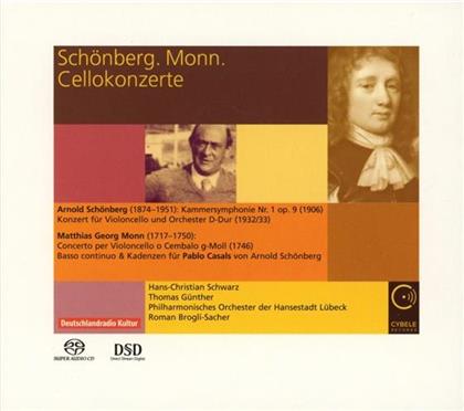 Arnold Schönberg (1874-1951), Georg Matthias Monn, Hans-Christian Schwarz & Thomas Guenther - Cellokonzerte