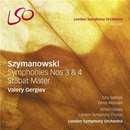 Karol Szymanowski (1882-1937), Valery Gergiev, Sally Matthews, Ekaterina Gubanova, Toby Spence, … - Sinfonien Nr. 3 & 4