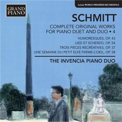 Invencia Piano Duo & Florent Schmitt - Klavierwerke 4