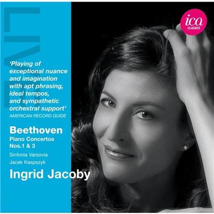 Ludwig van Beethoven (1770-1827), Jacek Kaspszyk, Ingrid Jacoby & Sinfonia Varsovia - Klavierkonz.Nr. 1&3