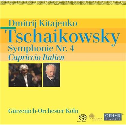 Peter Iljitsch Tschaikowsky (1840-1893), Dmitri Kitajenko & Gürzenich Orchester Köln - Sinfonie Nr. 4, Capriccio Italien (SACD)