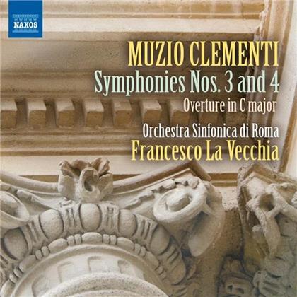 Muzio Clementi (1751-1832), Francesco La Vecchia & Orchestra Sinfonica di Roma - Symphonien Nr. 3 & 4