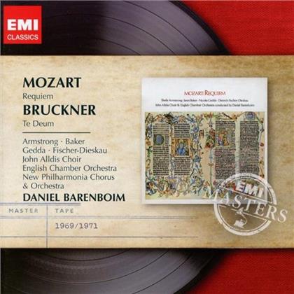 Baker, Gedda, Wolfgang Amadeus Mozart (1756-1791), Anton Bruckner (1824-1896) & Daniel Barenboim - Requiem, Te Deum