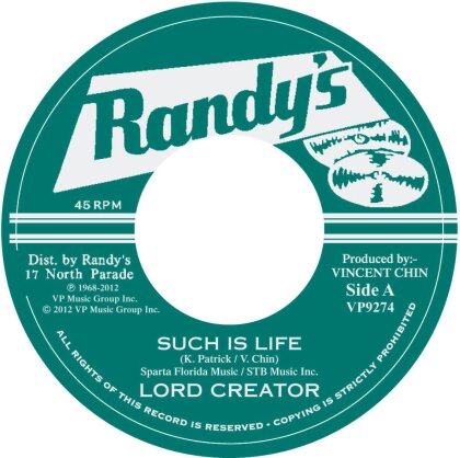 Lord Creator - Such Is Life (LP)
