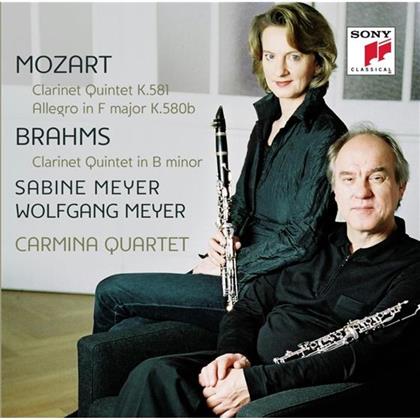 Carmina Quartet, Sabine Meyer, Wolfgang Amadeus Mozart (1756-1791) & Johannes Brahms (1833-1897) - Mozart, Brahms: Clarinet Quintets