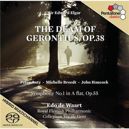 Sir Edward Elgar (1857-1934), Royal Flemish Phiharmonic, Edo de Waart & Edo de Waart - Der Traum Des Gerontius Op38, Sinfonie Nr1 In As-D (2 Hybrid SACDs)
