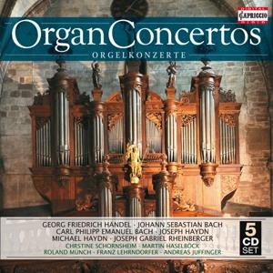 Georg Friedrich Händel (1685-1759), Johann Sebastian Bach (1685-1750), Div, Christine Schornsheim, Martin Haselböck, … - Orgelkonzerte (5 CDs)