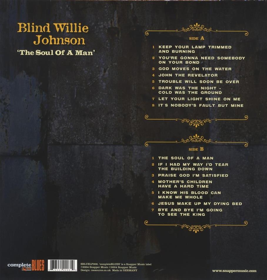 Soul Of A Man Lp By Blind Willie Johnson Cede Com cede com