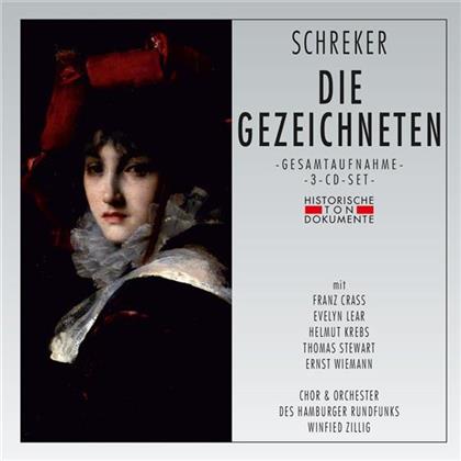 Franz Crass, Franz Schreker (1878-1934), Winfied Zillig, Evelyn Lear & Hamburger Rundfunkorchester - Die Gezeichneten (3 CDs)