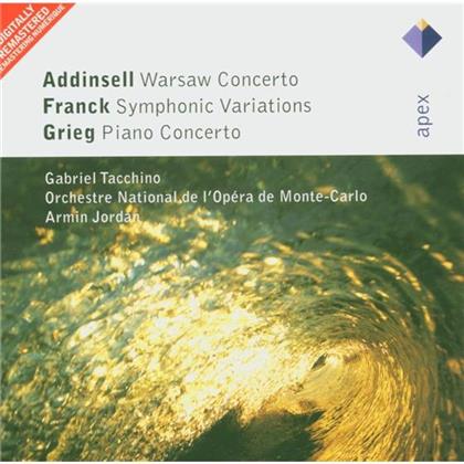 Richard Addinsell, César Franck (1822-1890), Edvard Grieg (1843-1907), Armin Jordan, Gabriel Tacchino, … - Warsaw Concerto / Symphonic Variations / Piano Concerto