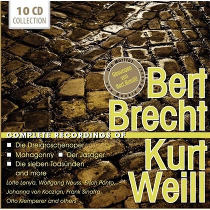 Lotte Lenya, Kurt Weill (1900-1950), Bertold Brecht, Frank Sinatra & Johanna Von Koczian - Die Dreigroschenoper / Mahagonny, Der Jasager, Die (10 CDs)