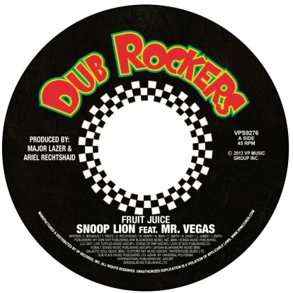 Snoop Lion (Snoop Dogg) - Fruit Juice/Smoke The Weed (LP)