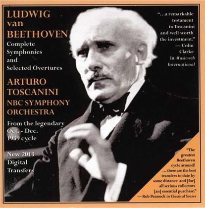Ludwig van Beethoven (1770-1827), Arturo Toscanini & NBC Symphony Orchestra - Komplette Sinfonien & Auserwaehlte Ouvertueren - Complete Symphonies & Selected Overtures (5 CDs)