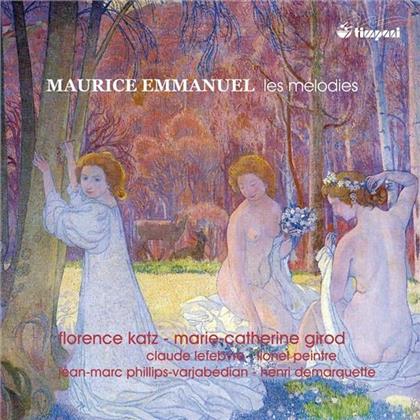 Maurice Emmanuel (1862-1938) & Florence Katz - Melodies