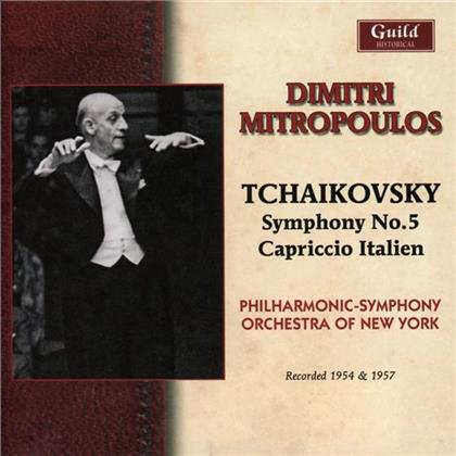Philharmonic Symphony Orchestra of New York, Peter Iljitsch Tschaikowsky (1840-1893) & Dimitri Mitropoulos - Mitropoulos - Tchaikovsky 1954 & 1957