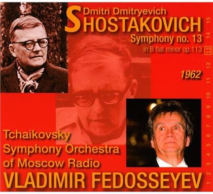 Dimitri Schostakowitsch (1906-1975), Vladimir Fedosseyev & Tchaikovsky Symphony Orchestra of Moscow Radio - Sinfonie Nr13 B Flat