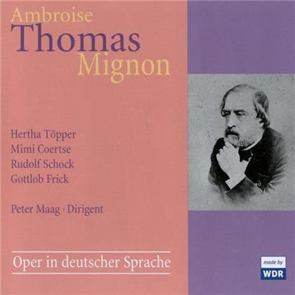 Hertha Töpper, Mimi Coertse, Rudolf Schock, Gottlob Frick, Ambroise Thomas (1811-1896), … - Mignon , WDR Koeln 1956 (2 CD)