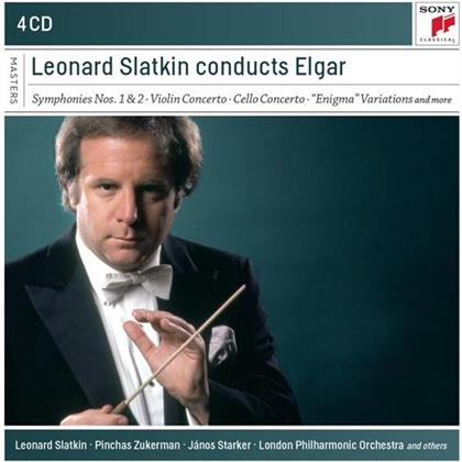 Sir Edward Elgar (1857-1934) & Leonard Slatkin - Leonard Slatkin Conducts Elgar (4 CDs)