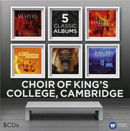 King's College Choir, Cambridge, Sergej Rachmaninoff (1873-1943), Antonio Vivaldi (1678-1741), Georg Friedrich Händel (1685-1759) & + - King's College Choir Cambridge-5 Classic Albums (5 CDs)