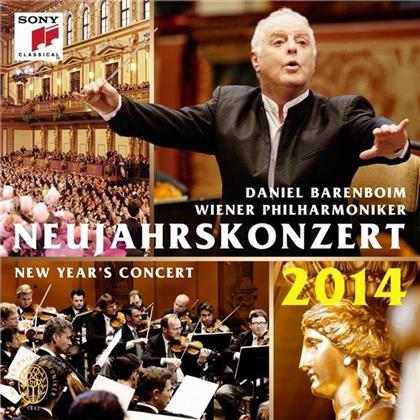 Johann Strauss, Daniel Barenboim & Wiener Philharmoniker - Neujahrskonzert 2014 - GSA Version mit deutschem Booklet (2 CDs)
