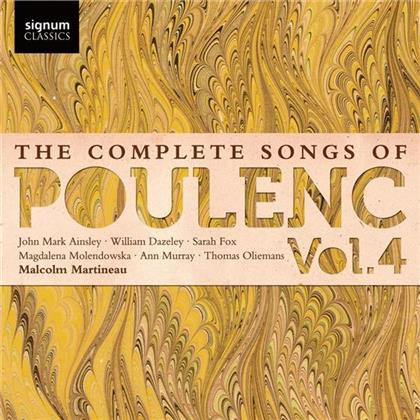 John Mark Ainsley, William Dazeley, Sarah Fox, Magdalena Molendowska, Anne Murray, … - Sämtliche Lieder Vol. 4 - Complete Songs of Poulenc Vol. 4