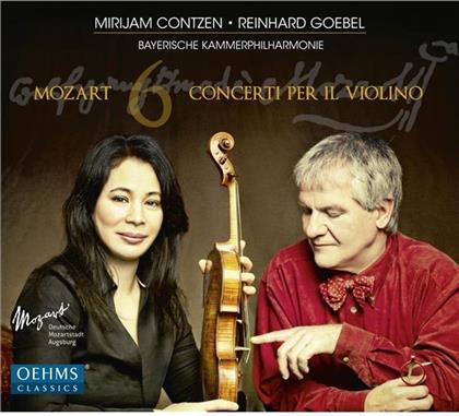 Wolfgang Amadeus Mozart (1756-1791), Reinhard Goebel, Mirijam Contzen & Bayerische Kammerphilharmonie - Violinkonzerte 1-6 (2 CD)
