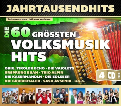 Die 60 Größten Volksmusikhits - Various - Jahrtausendhits (4 CDs)