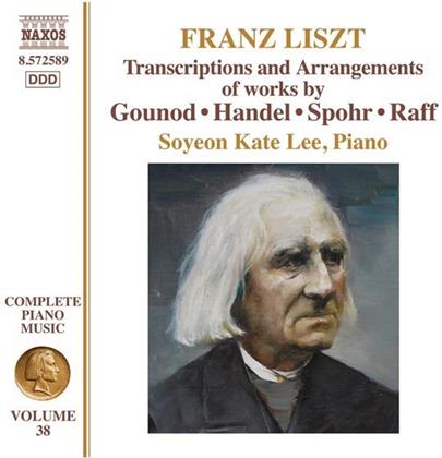 Franz Liszt (1811-1886), Charles Gounod (1818-1893), Georg Friedrich Händel (1685-1759), Louis Spohr (1784-1859), Joseph Joachim Raff (1822-1882), … - Klaviermusik Vol.38 - Transcriptions and Arrangements