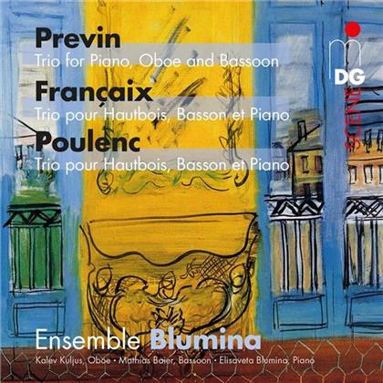Ensemble Blumina, André Previn (*1929), Jean Françaix (1912-1997) & Francis Poulenc (1899-1963) - Trios For Oboe, Bassoon And Piano (SACD)