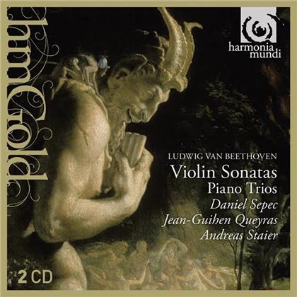 Jean-Guihen Queyras, Andreas Staier (*1955), Ludwig van Beethoven (1770-1827) & Daniel Sepec - Sonatas / Trios (1919+1955) (2 CDs)