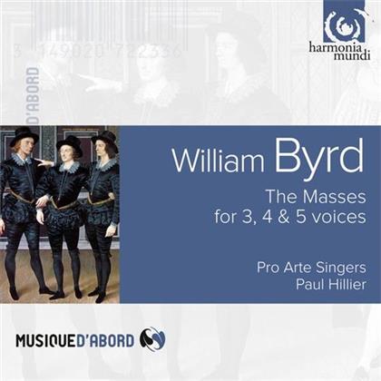 Pro Arte Singers, William Byrd (1543-1623) & Paul Hillier - Masses For 3, 4 & 5 Voices