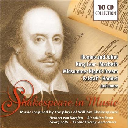 Sir Adrian Boult, Sir Georg Solti, Ferenc Fricsay, + & Herbert von Karajan - Shakespeare In Music - Music Inspired By The Plays of William Shakespeare - Romeo and Juliet, King Lear, Macbeth, Midsummer Night's Dream, Falstaff, Hamlet, + (10 CD)