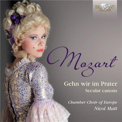 Wolfgang Amadeus Mozart (1756-1791), Nicol Matt & Chamber Orchestra Of Europe - Gehn wir im Prater - Secular Canons - Brilliant Classics