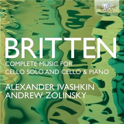 Benjamin Britten (1913-1976), Alexander Ivashkin & Andrew Zolinsky - Sonata for Cello and Piano in A, Sonata for Cello and Piano in C op.65, Suites 1,2,3, Tema Sacher (2 CDs)