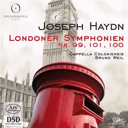 Joseph Haydn (1732-1809), Bruno Weil & Cappella Coloniensis - Londoner Symphonien Nr. 99, 100, 101 (Hybrid SACD)