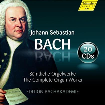 Johann Sebastian Bach (1685-1750), Wolfgang Zerer, Martin Lücker, Andrea Marcon & + - Sämtliche Orgelwerke (20 CDs)