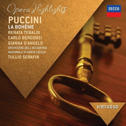 Carlo Bergonzi, Gianna D'Angelo, Giacomo Puccini (1858-1924), Tullio Serafin & Renata Tebaldi - La Boheme (Highlights) - Virtuoso