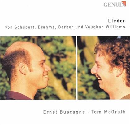 Franz Schubert (1797-1828), Johannes Brahms (1833-1897), Samuel Barber (1910-1981), Ralph Vaughan Williams (1872-1958), … - Lieder