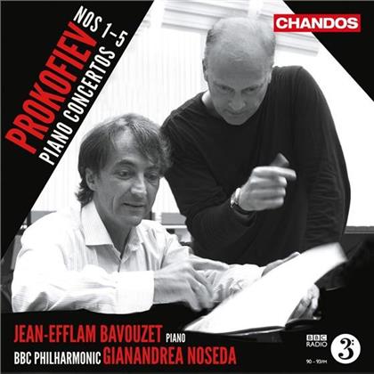 Serge Prokofieff (1891-1953), Gianandrea Noseda, Jean-Efflam Bavouzet & BBC Philharmonic - Klavierkonzerte 1-5 (2 CDs)